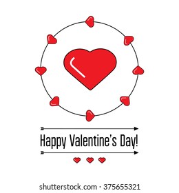 Valentines day card  for weddings, holidays, baby design, birthday