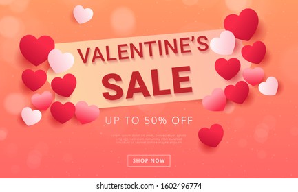 valentines day cards, banners, minimal and clean background sales concepts, can be used for banner sales, wallpapers, for brochures, landing pages.