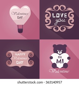 Valentine's Day. cards. vector illustration