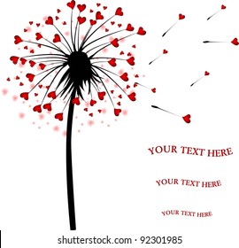 Valentine's Day card.Vector.