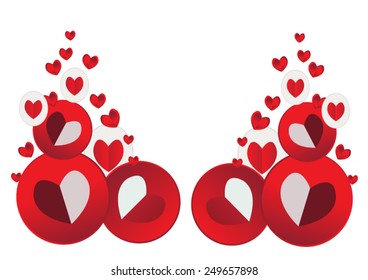 Valentine's Day Card.Vector Illustration