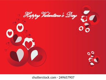 Valentine's Day Card.Vector Illustration