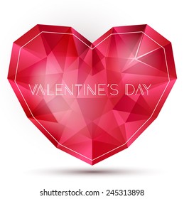 Valentine's day cart - ruby heart