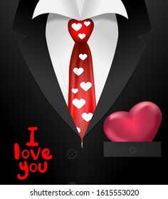 
valentines day cassock with heart vector EPS10 