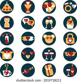 Celebración del día de San Valentín, ilustración, vector sobre un fondo blanco.