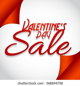 Valentine's Day celebration  Poster, Banner or Flyer design of Sale with different discount offer.