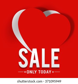 Valentine's Day celebration Poster, Banner design of Big Sale with different discount offer.