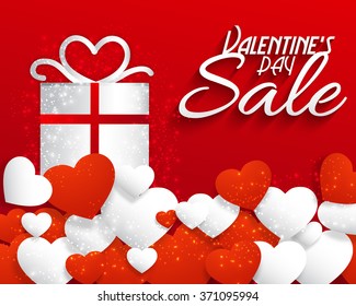 Valentine's Day celebration Poster, Banner design of Big Sale with different discount offer.