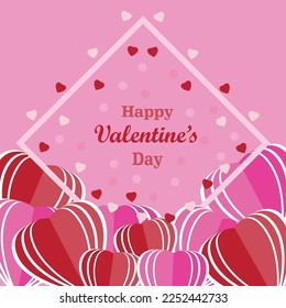 valentines day celebration vector full of love