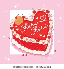 Valentine's Day 'Cheri Cheri' Cake