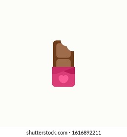 Valentines day, chocolate flat icon. Element of Web Valentine day icon for mobile concept and web apps. Detailed Valentines day, chocolate icon can be used for web and mobile.