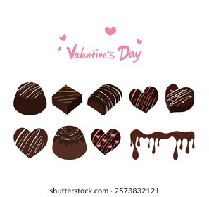 Valentine's Day Chocolate Hand Drawing