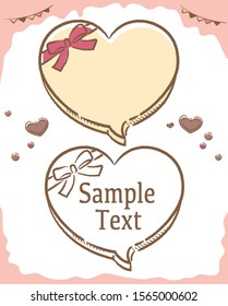 Valentine's Day and chocolate themed balloons. Vector illustration.
