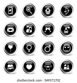 Valentines day chrome icons for web