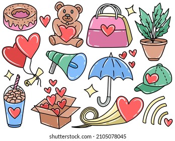 Valentine's Day Clip Art Doodle