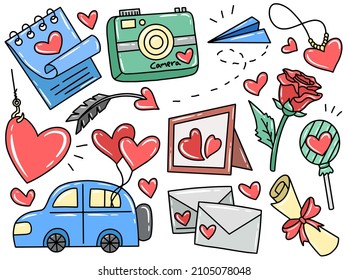 Valentine's Day Clip Art Doodle