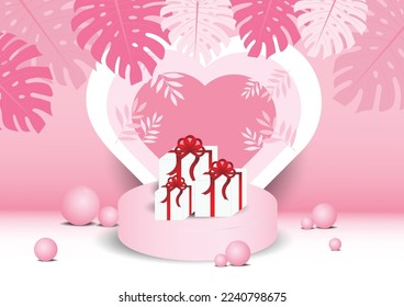 valentines day collection and romantic elements Love, wedding, Valentine's Day concept. Illustration vector illustration