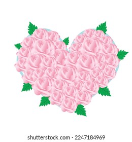 colección del día de San Valentín y elementos románticos Amor, boda, concepto de San Valentín. Ilustración vectorial de ilustración