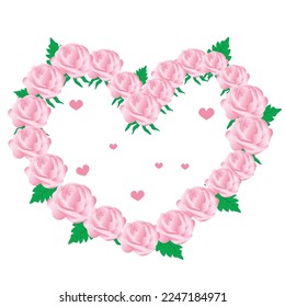 valentines day collection and romantic elements Love, wedding, Valentine's Day concept. Illustration vector illustration