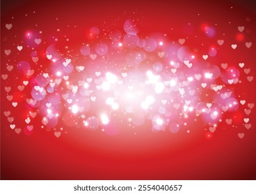 Valentines day Colorful background with love