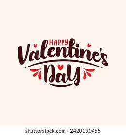 Valentine's Day colorful graphic design.