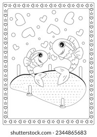 Valentine's Day Coloring Pages for adult