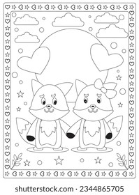 Valentine's Day Coloring Pages for adult