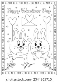 Valentine's Day Coloring Pages for adult