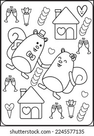 
Valentine's Day Coloring Pages for Kids
