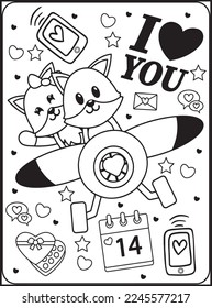 
Valentine's Day Coloring Pages for Kids
