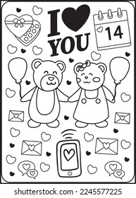 
Valentine's Day Coloring Pages for Kids
