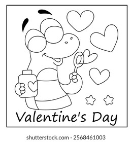 Valentine's day coloring pages for kids