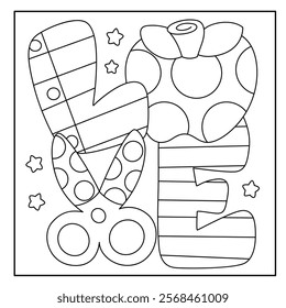 Valentine's day coloring pages for kids