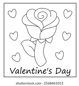 Valentine's day coloring pages for kids