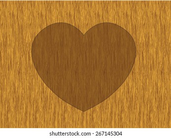 Valentine's day concept background with copyspace. Love text on wooden background