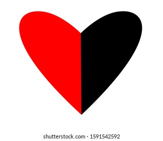 Valentine's day concept background. Heart shape vector illustration, Fulfill love.