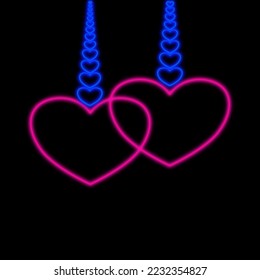 Valentine's day concept background. pink shiny heart symbol.