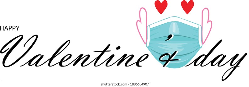 Valentine's day concept background. Protect love by heart.vector