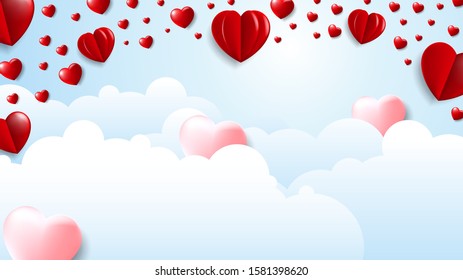 Valentine's day concept background. Vector illustration