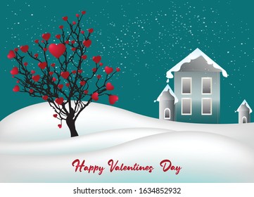 Valentine's day concept background. Vector illustration.