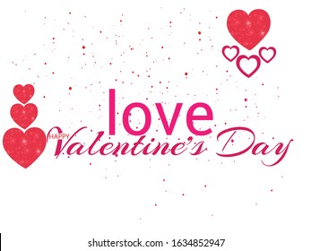 Valentine's day concept background. Vector illustration.