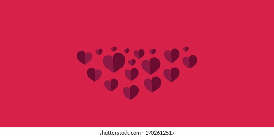 Valentines day concept background. Vector illustration. greeting card, Gifts,confetti. Flat lay and present composition.