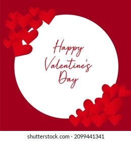 Valentine's day concept background. Vector illustration. 3d red and pink paper heart. love vector symbol for Happy Women's, Mother, Valentine's Day, greeting card design.