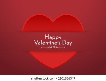 Antecedentes de San Valentín. Ilustración vectorial. Cartel de amor o tarjeta de saludo.