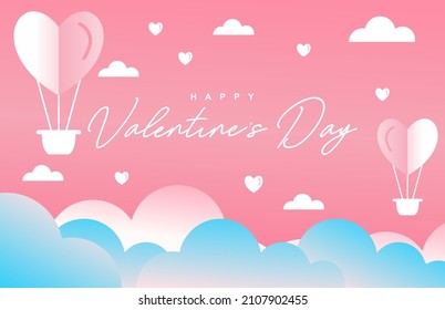 Valentines day concept background vector design template
