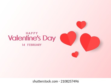Antecedentes de San Valentín. Ilustración vectorial. Cartel de amor o tarjeta de saludo.