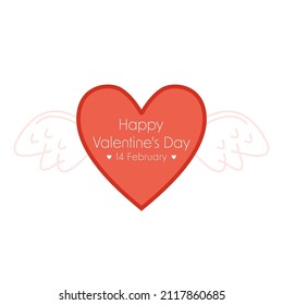 Valentine's day concept background. Vector illustration. Cute love banner or greeting card.