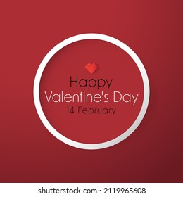 Antecedentes de San Valentín. Ilustración vectorial. Cartel de amor o tarjeta de saludo.