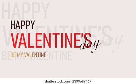 Valentine's day concept background. Vector illustration.