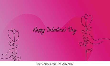 Valentine's day concept background. Vector illustration. Red and pink heart shapes, for banner or greeting card printing needs